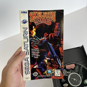 Skeleton Warriors (Sega Saturn, 1996) CIB Complete Reg Card