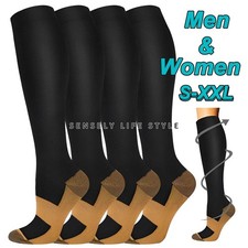 3 Pares Medias De Compresi n Para Hombres Y Mujeres Profesionales 15-20 MmHg US