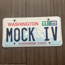Vintage Washington License Plate Mock IV Mock 41/1 On eBay