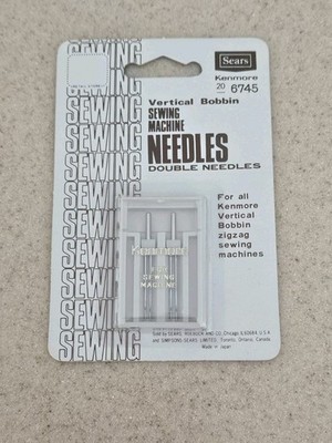 VINTAGE RARE NOS SEARS KENMORE SEWING MACHINE DOUBLE NEEDLES VERTICAL BOBBIN