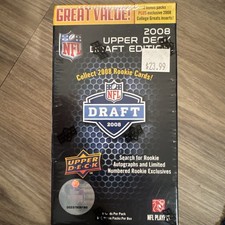 2008 Upper Deck Draft FB HOBBY Box Look4 Matt Ryan Forte Tom Brady Gold