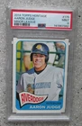 2014 Topps Heritage Aaron Judge Minor League Card "Riverdogs" PSA MINT 9