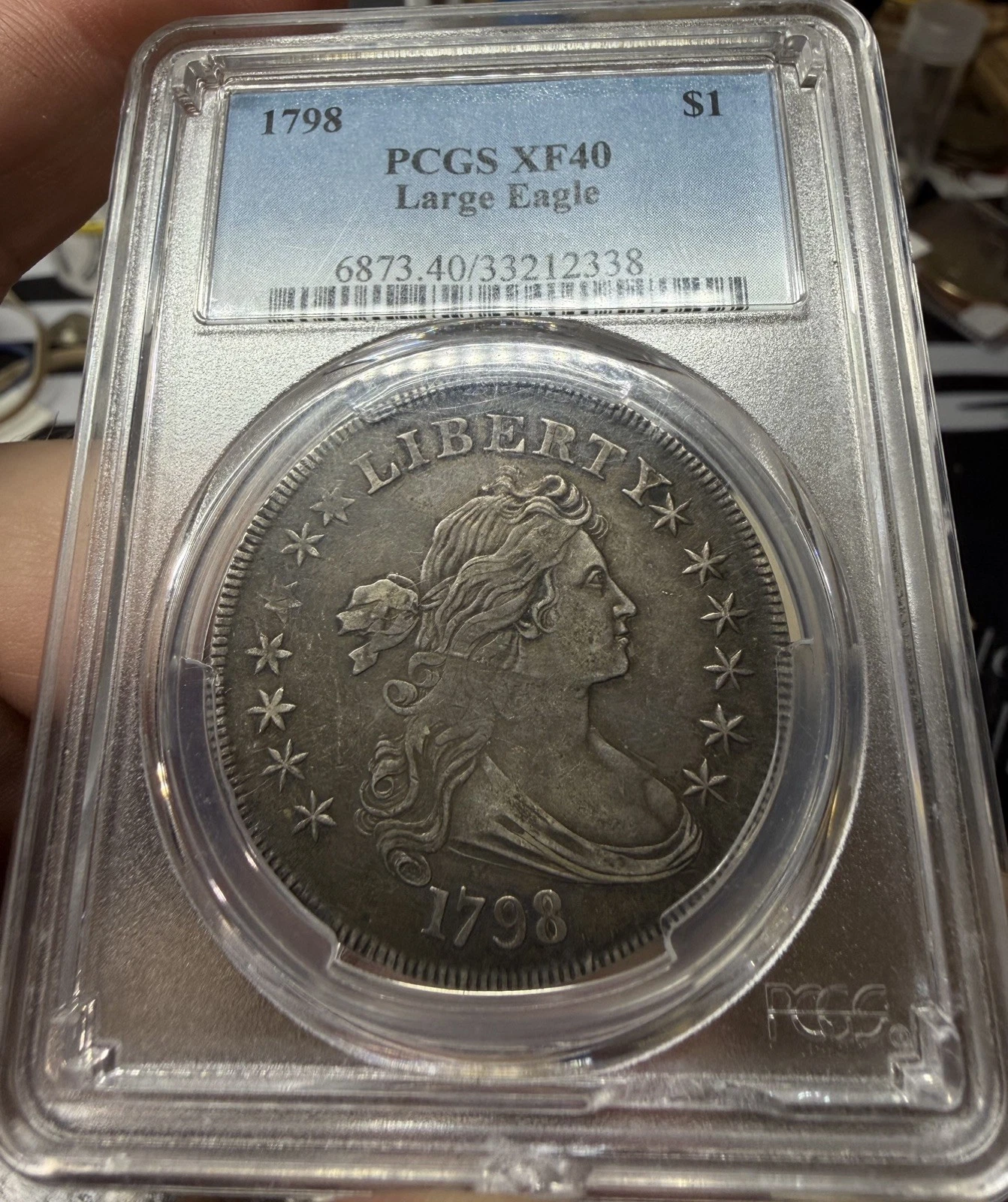 1798 Draped Bust Dollar PCGS XF40 Gorgeous Early Dollar!