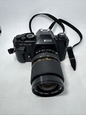 Ricoh KR-5 Super II 35mm SLR Camera with 35-70mm F3.5-4.5 Lens Strap (UNTESTED)