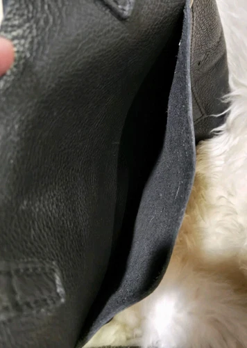 Bolso de Mano Portland de Cuero Grande Guijarro Negro con Correa para el Hombro Etiqueta Colgante de Cuero de Vaca - Imagen 12 de 23