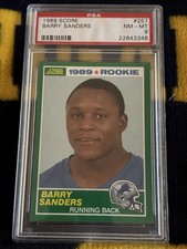 1989 Score - 1989 Rookie Barry Sanders #257 (RC)