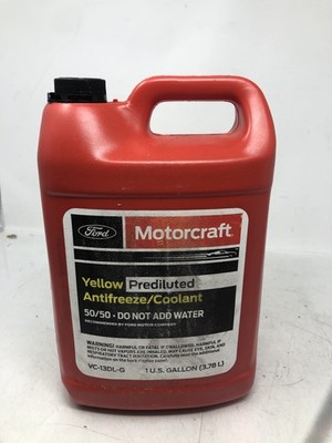Ford Motorcraft Genuine Yellow Prediluted AntiFreeze,Coolant 50/50