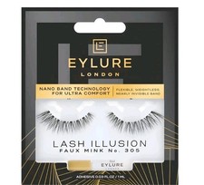 Image of Eylure Lash Illusion Faux Mink Lashes 305 Reusable Free Tracked Deliveey
