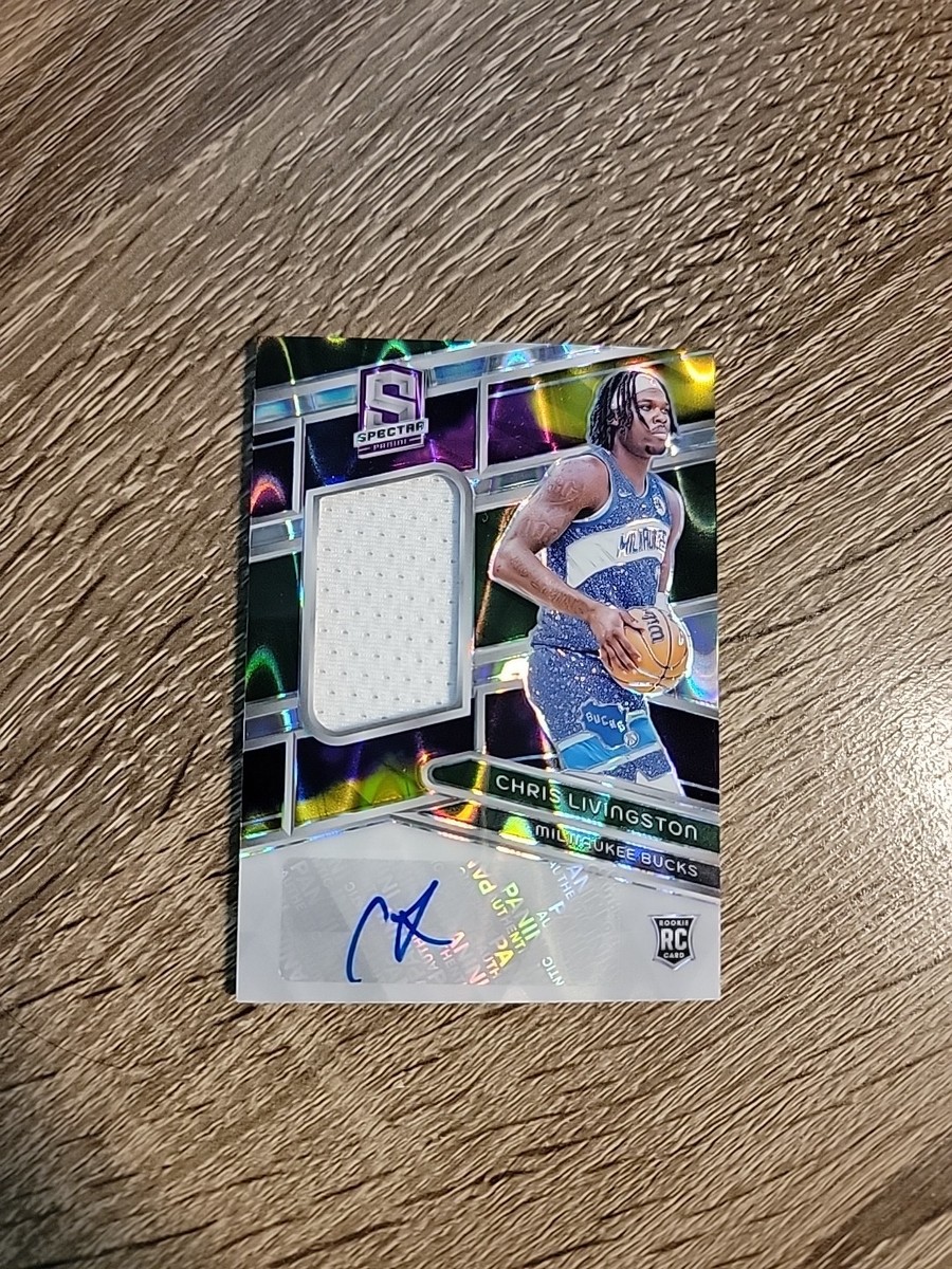 Chris Livingston 2023-24 Panini Spectra /75 Rookie Patch Auto