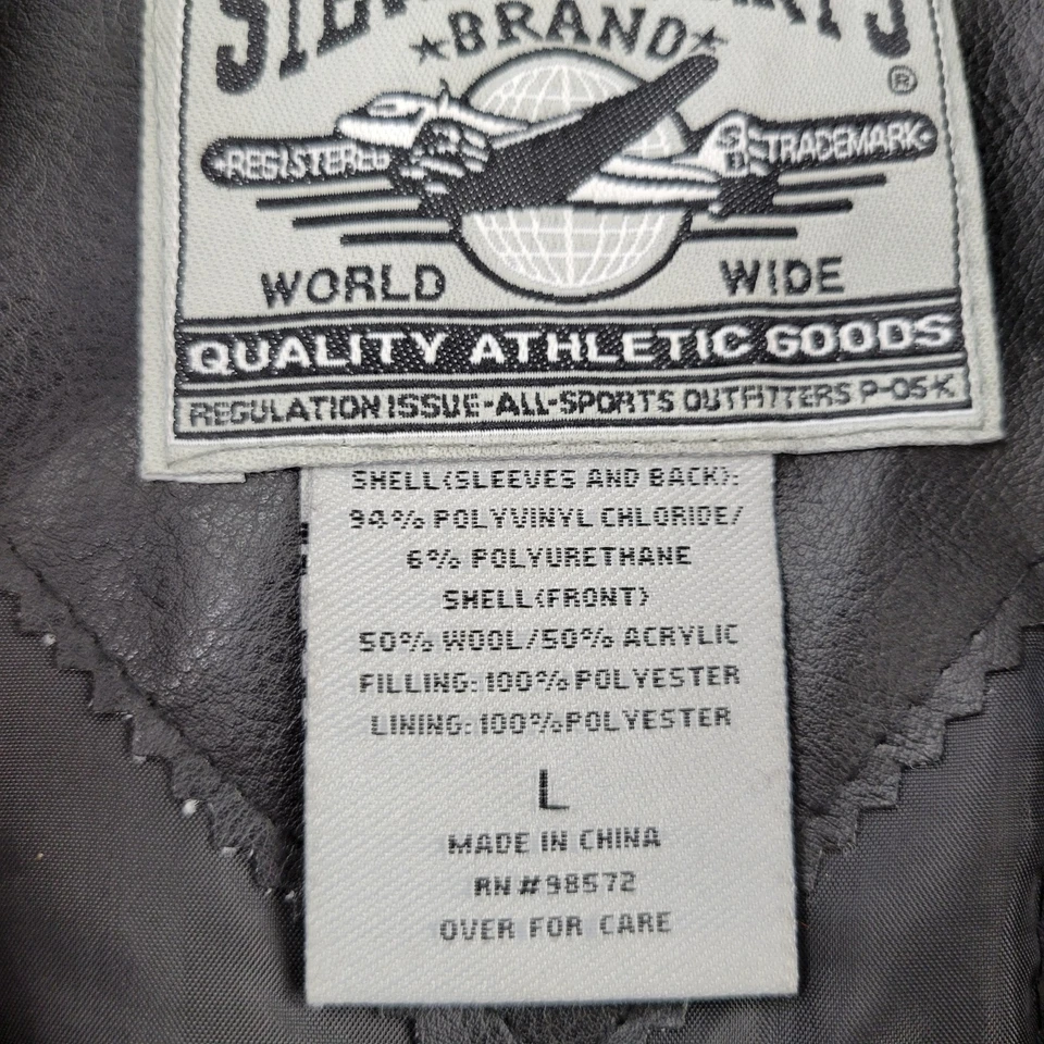 OSU Cowboys Varsity Jacket Mens Large Oklahoma State Steve & Barry's Snap - Image 4 of 4