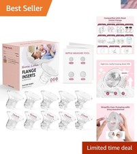 Breastfeeding Essentials: 10PCS Silicone Flange Inserts for Comfortable Pumping