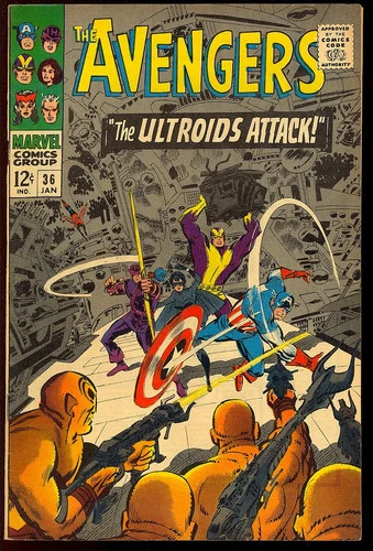 Avengers #36 High Grade Silver Age Superhero Vintage Marvel Comic 1966 VF