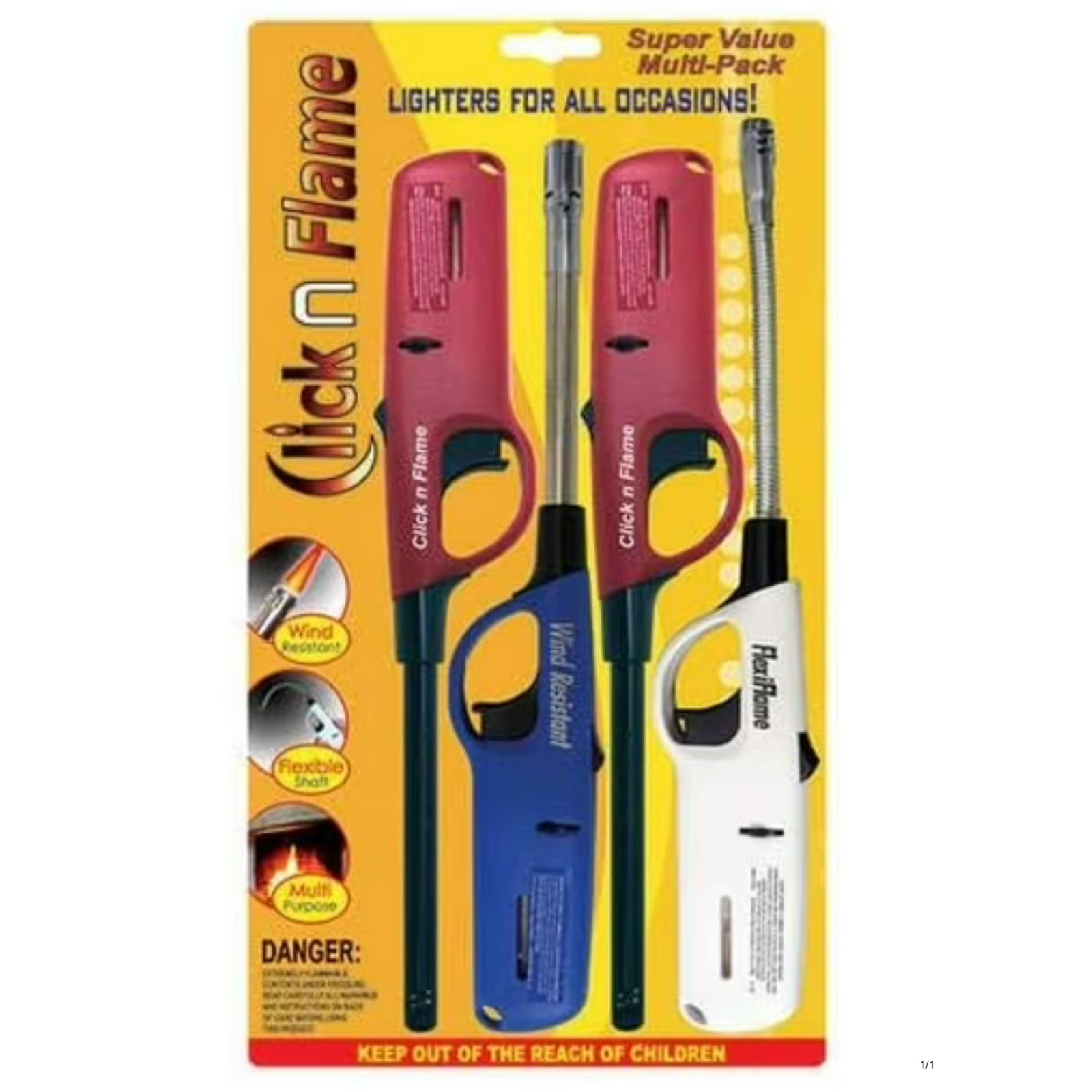 Multi Purpose Wind Resistant & Flexible 4-lighters