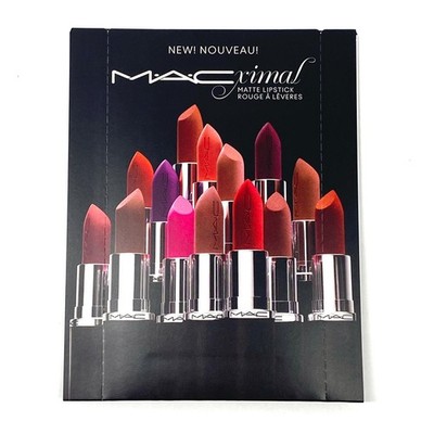 MAC Macximal Matte Lipstick 3 Shades Ruby Woo Velvet Teddy Mehr Carded Sample