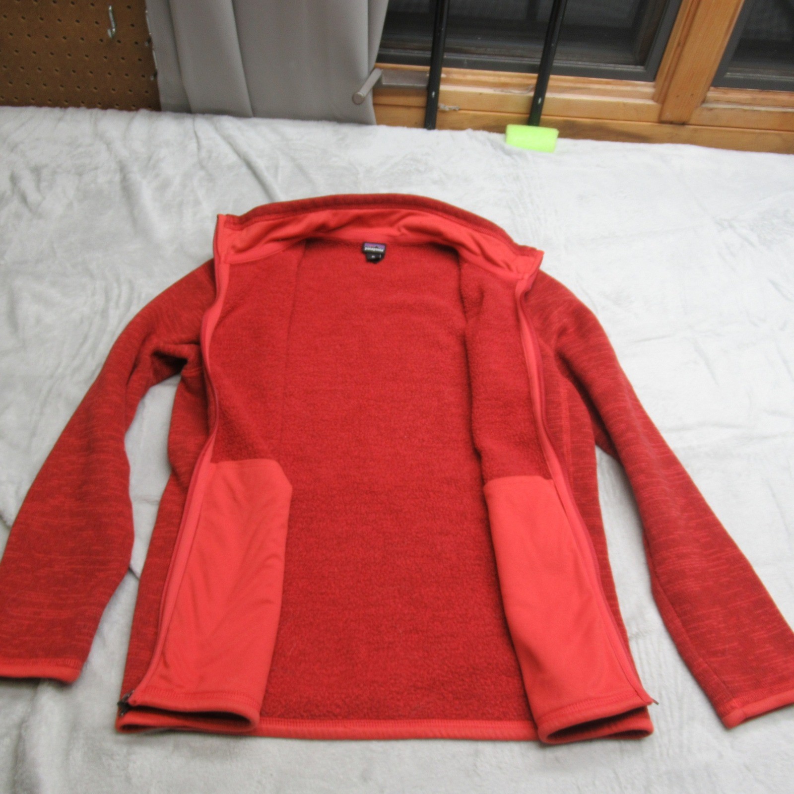 Patagonia Better Sweater Jacket Boys XL 14 Red Knit Fleece Full Zip Outdoor Hike thumbnail 2