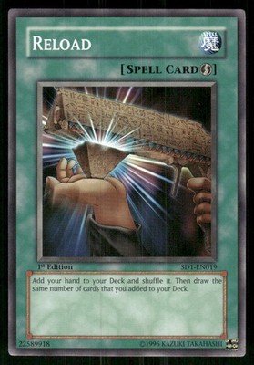 Reload SD1-EN019 Structure Deck: Dragon's Roar Yu-Gi-Oh 1st Edition LP