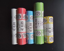 Rollensatz Euro Belgien 1999, komplett 5 Rollen, sehr guter Zustand, selten