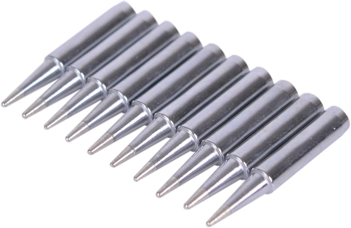 10Pcs 900M-T-B Replacement Soldering Iron Tips for Radio Shack, TENMA, ATTEN, QU