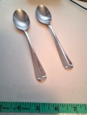 2-Michael LLoyd Stainless Flatware Teaspoons MLL12 Pattern