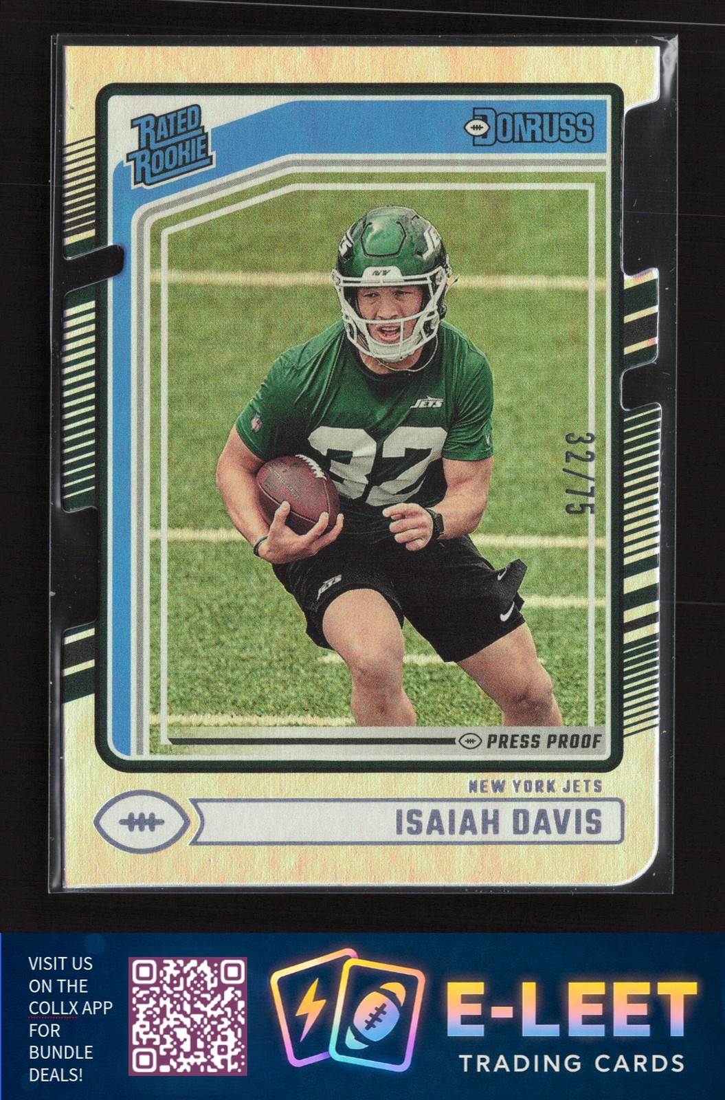 2024 Donruss Isaiah Davis Press Proof Silver Die Cuts #/75 #386