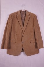 Chaps by Ralph Lauren Corduroy 2-Button Blazer Men's 46L Sport Coat Beige Tan