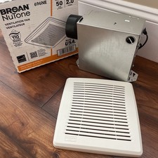 Broan-NuTone Economy 50 CFM Ceiling No Cut Roomside Bathroom Exhaust Fan