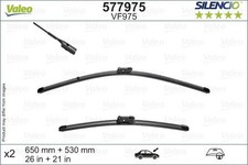 Valeo 577975 Silencio VF975 Front Wiper Blade Set Spoiler 650mm 530mm 26" 21"