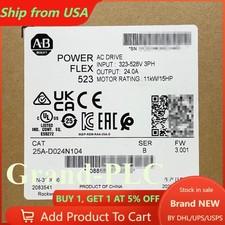 25A-D024N104 /B PowerFlex 523 AC Drive 11kW 15Hp Allen Bradley US Free Tax