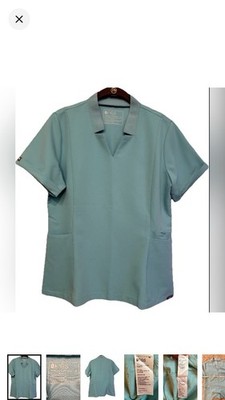 Figs Medium Mint Green Technical Collection Scrub Top