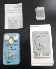 NineVolt "Animals Pedal" Surfing Bear Boutique TS808 Styled Overdrive     NEW