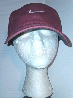 Nike Tiger Woods TW Golf Hat adjustable Strapback ball cap red maroon  GolfCore