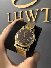 ! MOLTO RARO! LONGINES ULTRA-CHRON, cassa e bracciale in oro massiccio 18 ct SUPERBO!
