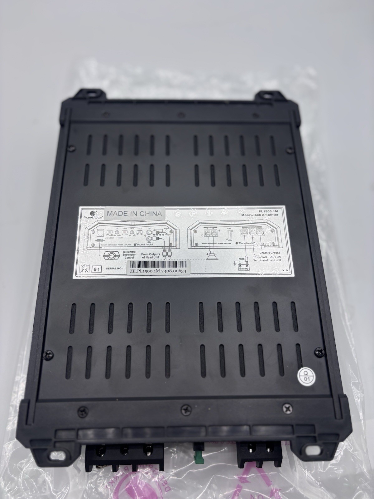 Planet Audio PL15001M Class A/B Monoblock Amplifier 1500W Max