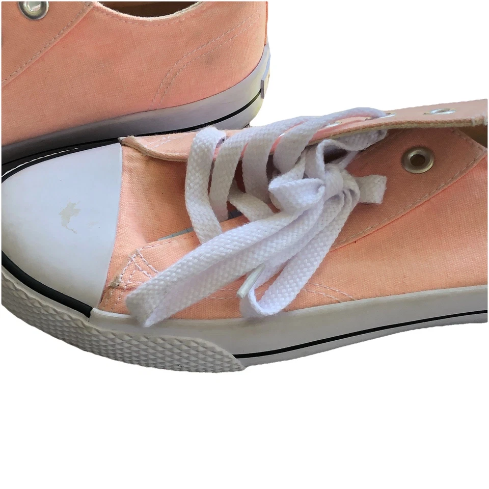 Airwalk Rosa/Naranja Unisex Lona Barco Zapatos Talla 8.5 Corte Bajo Longitud 10.5" Foto 2 de 4