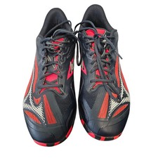 Mizuno Men's Wave Exceed Light 2 AC Tennis Shoes Black/Red Size 12