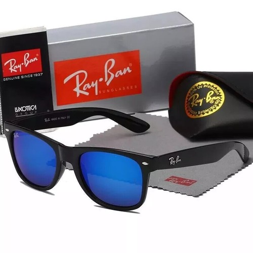 Gafas de sol Ray Ban rectangulares polarizadas marco negro bloqueo UV-Reino Unido - Imagen 9 de 31