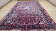 Large Carpet Rug Hand Made Wool Vintage Living Room Oriental 10ft 7" x 6ft 11"