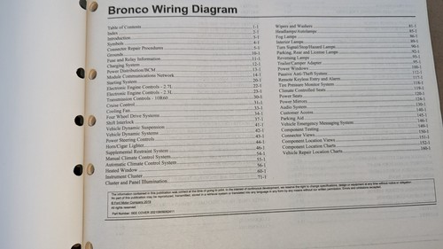 2021 Ford Bronco wiring diagrams manual - Picture 2 of 7