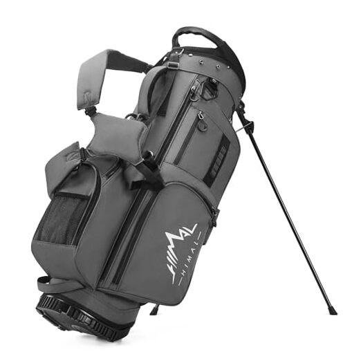 Stand Bag With 7 Way Top Dividers, Lightweight Golf Bags For Men Gray