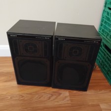 Sony SS-A3 Vintage Bookshelf Speakers Untested Spares Or Repairs