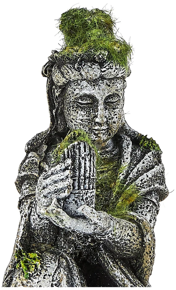 EE-696 Ancient Buddha Statue with Moss Exotic Environments Aquarium Ornament,... - Image 3 of 3