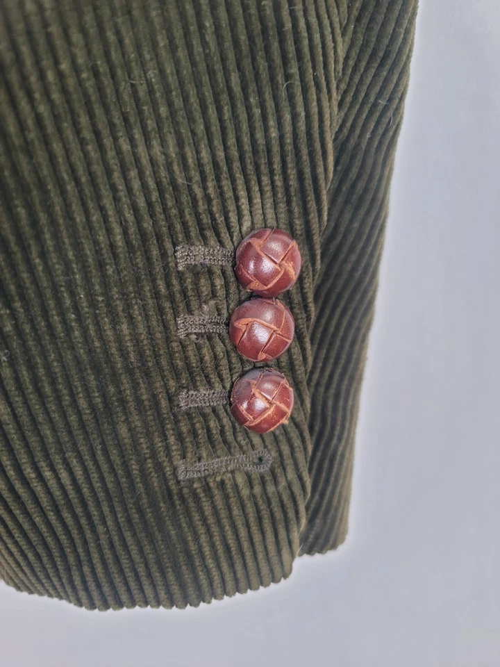 Chaqueta Blazer De Colección Años 90 Polo por Ralph Lauren Marrón Pana Para Hombre Bolsillos Medianos Foto 3 de 4