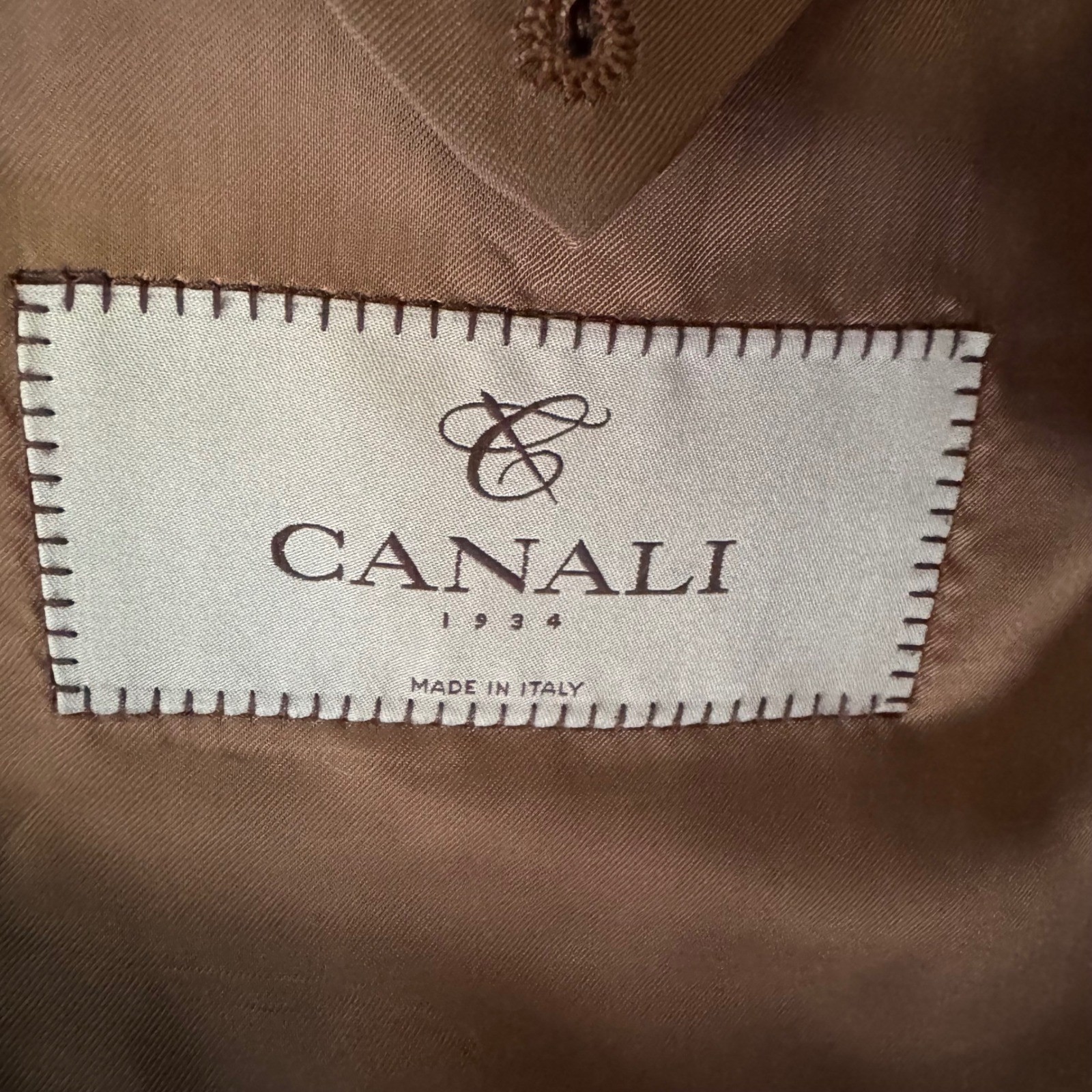 Canali Blazer 1934 Silk Wool Check Blazer Plaid M… - image 9