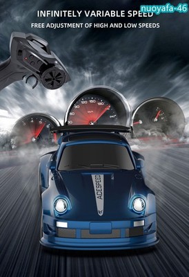 2.4GHz 1/64 Desktop Drift Car 4WD Remote Control Racing High Speed RC Toy w/LED