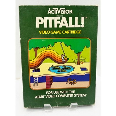 Atari 1982 PITFALL Video Game NOS Open Box with Wear Unsold Dealer Stock