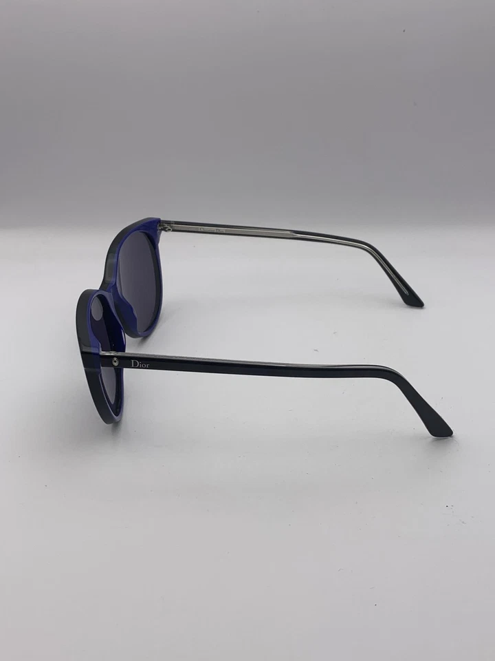 Christian Dior Sunglasses Womens Blue Black Cat Eye Lens Replace Needed - Image 4 of 4