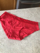 Womens Victoria's Secret Red Low Rise Hiphugger Panties Size L NEW NWT 11043723