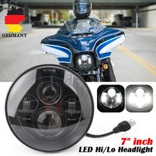 7 Zoll LED Haupt Hi/Lo Projektor Beam Scheinwerfer Für Harley Motorrad E-Geprüft