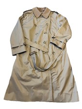 Trench coat doppiopetto Burberry London uomo 42R check fodera rimovibile cintura