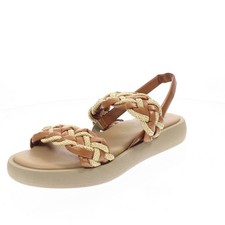 Bio Sandali Plateau In Sintetico Marrone - Taglia 37 Scarpe Donna Sandali